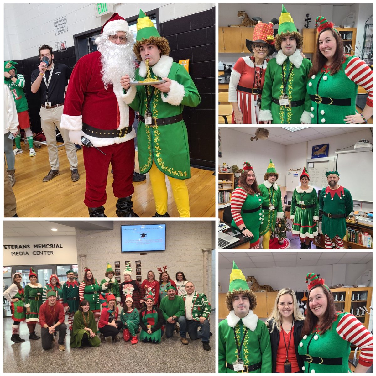 So thankful for this staff.  They raised $700 to which we donated $510 to local families in need.  #onebarnegat #bengalpride #dressanelf #happyholidays <a href="/Barnegat_Magee/">Mr. Magee</a> <a href="/BarnegatSchools/">Dr. Brian Latwis</a>