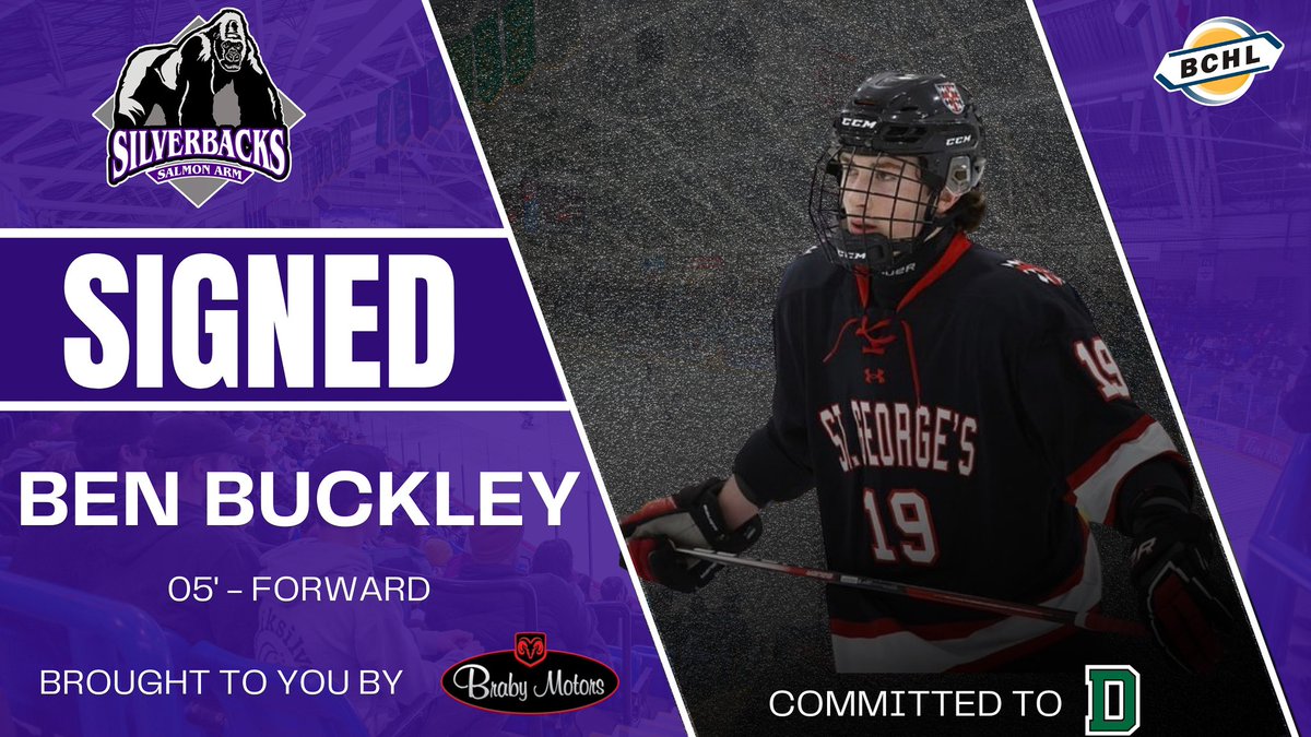 SIGNING| We have a <a href="/BrabyMotorsLtd/">Braby Motors</a> signing to announce!

The Salmon Arm Silverbacks are pleased to announce the signing of F Ben Buckley (05’) for the 2023/24 season! 

(1/2)