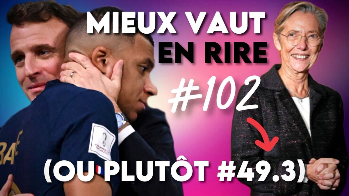 BVoltaire's tweet photo. Mieux vaut en rire (ou pas) : la love story entre Mbappé et Macron ! - #EmmanuelMacron #ÉlisabethBorne #MVER #Mbappé
https://t.co/s2xe6vJ3LC https://t.co/Gk0Gx7NDE5