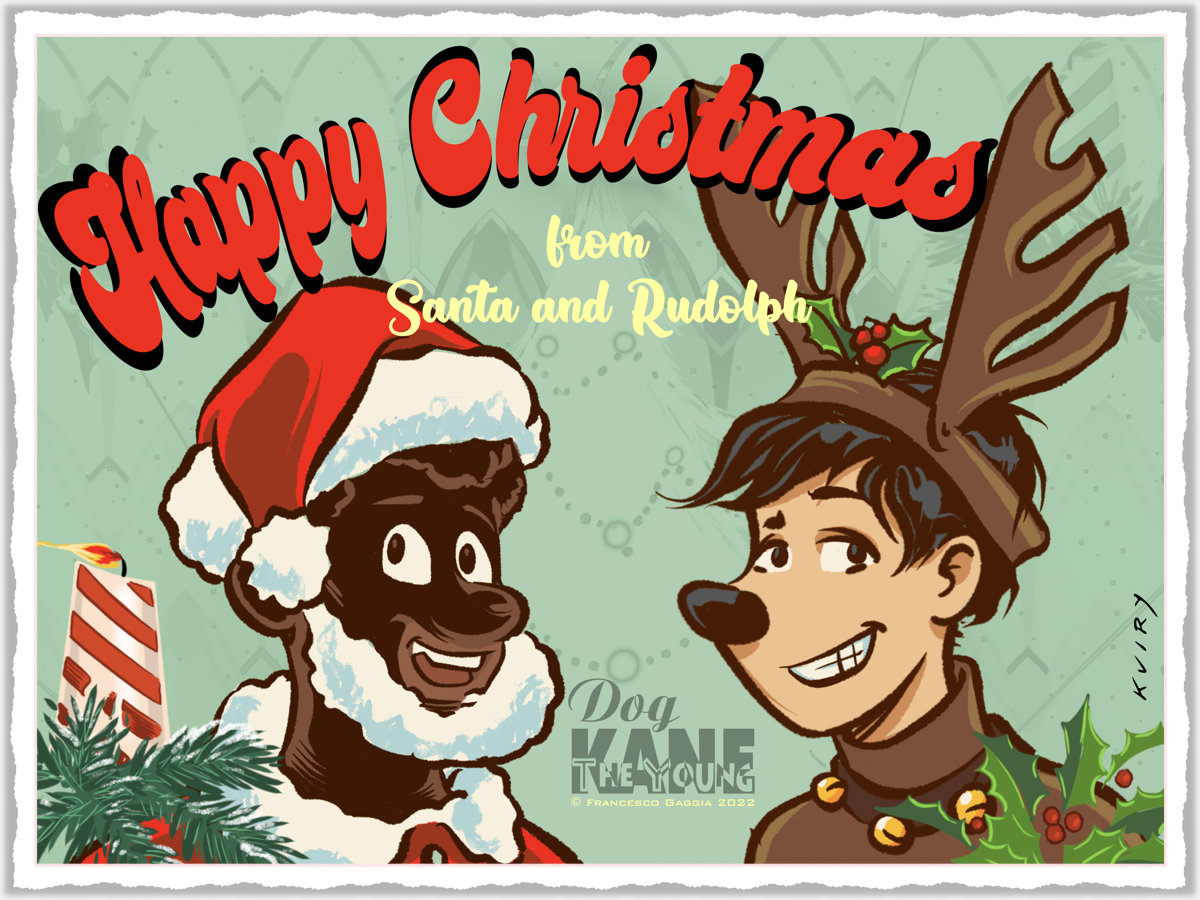 DogKaneComics's tweet photo. Tanti cari Auguri! 🌲
(dal giovane Dog Kane)

#Auguri #merrychristmas #DogKane #comics #fumetti #Kuiry #indiecomics https://t.co/yKa1WLgrqn