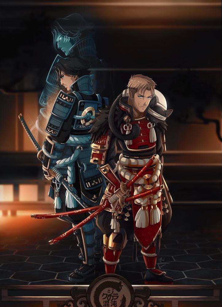 A father and his son, Their fight, their story.

Would you like this exceptional painting at home? 

Simple :

➩ RT &amp; Like this tweet
➩ Follow <a href="/KujiraNoKonton/">Kujira No Konton</a>