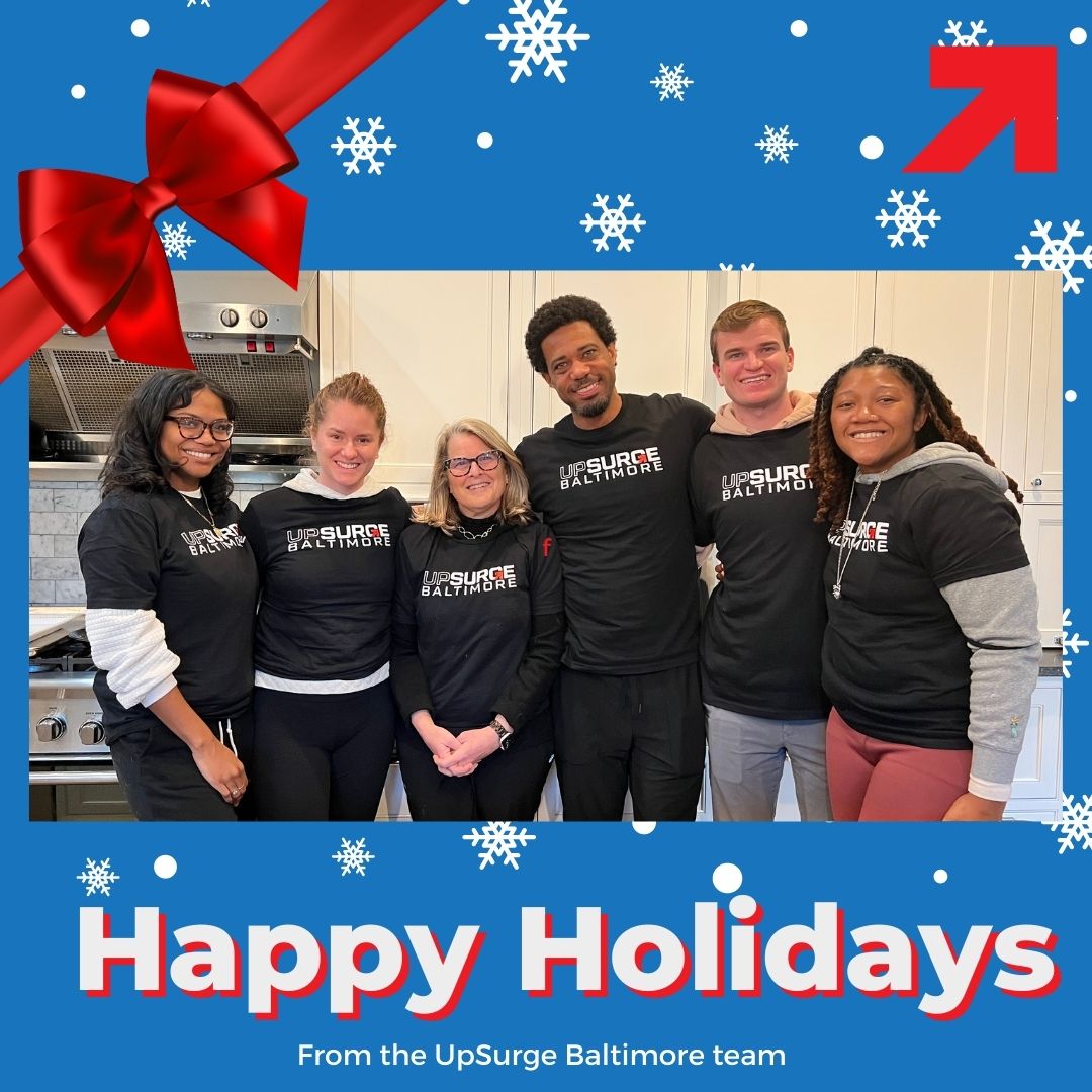 upsurgebmore's tweet photo. Happy Holidays from the UpSurge Team↗️💙
-
Have a safe holiday season and we will see you all next year as we continue the mission of building the first #Equitech city 🏙️🔨
-
#ThisIsEquitech #happyholidays #2022 #baltimore #mybmore #frombaltimorewithlove https://t.co/alLEYMERil