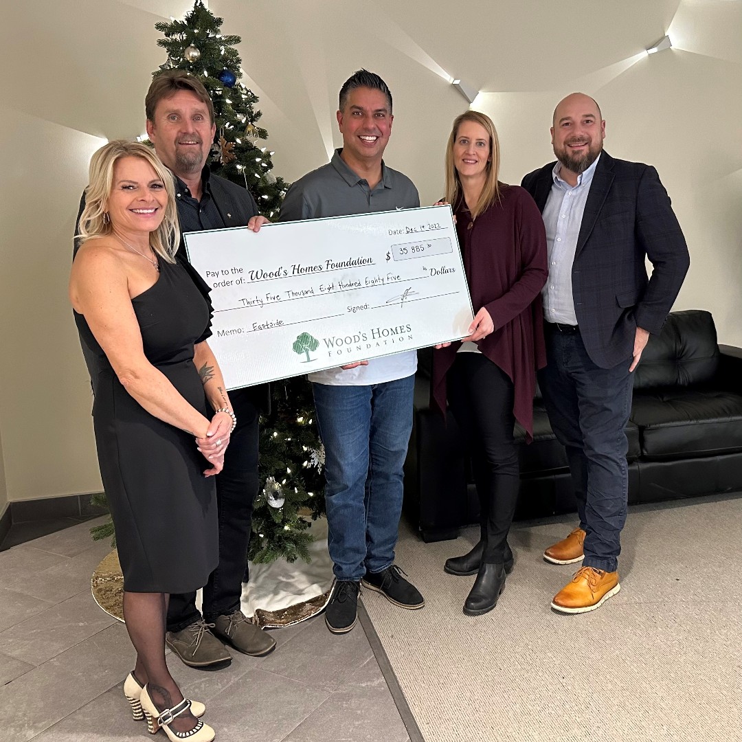Last post of the year! We presented a cheque for $35,885.30 to @@ChildMntlHealth! These funds will be going towards Wood's Homes Eastside Community Mental Health Services which offers immediate, no-cost, mental health support for families &amp; individuals of all ages.