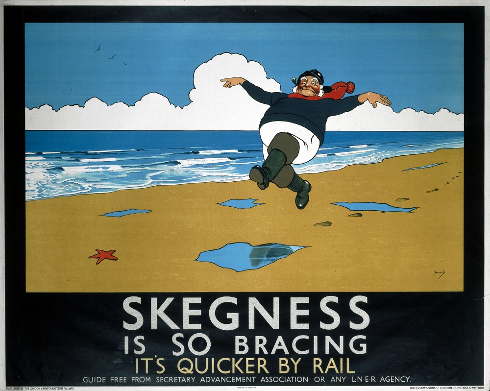 RailwayMuseum's tweet photo. 🥶 I bet it's more than 'bracing' in Skegvegas right about now...

📸 'Skegness is So Bracing', LNER poster, 1923-1947 https://t.co/rtX9F9qvnx