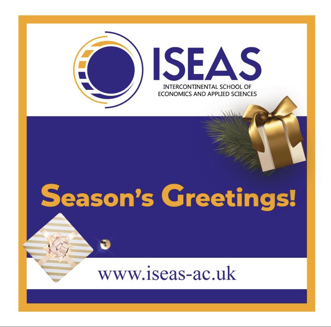 IseasUniversity's tweet photo. The Intercontinental School of Economics &amp; Applied Sciences (@ISEASUniversity) wishes you a Merry Christmas, Happy Hollidays &amp; a Prosperous 2023! 🌟 💫 🎉 
👉visit us here: https://t.co/xx4lad1aaU
#entrepreneurship #economics #students #university #school #scholarship #university https://t.co/j6wICmZM1d