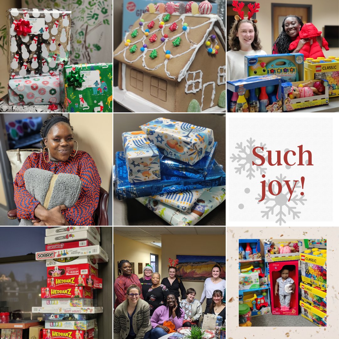 It's a wrap! We're so grateful to all who contributed gifts, gift cards, holiday meals, wrapping paper, and decorations so families in our shelter and community programs could experience abundance this holiday season. Thank you all for spreading magic and joy!