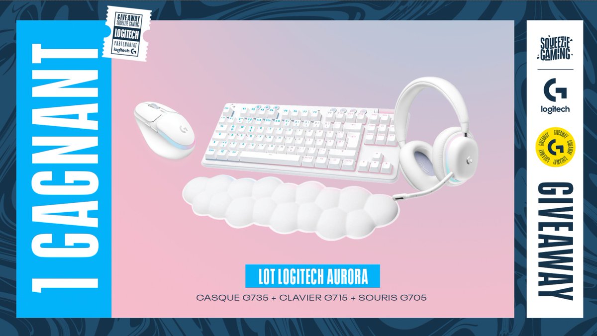 Squeezie Industries (@squeezietv) on Twitter photo On lance un nouveau giveaway, l'un d'entre vous aura quelques cadeaux en plus pour cette fin d'année ! 🤩 #LogitechGNoel
Pour participer :
🔁 #RT le tweet
⏩ Follow <a href="/SqueezieTV/">Squeezie Industries</a> & <a href="/LogitechGFrance/">Logitech G France</a>
TAS le 30/12, bonne chance à tous 🍀 On lance un nouveau giveaway, l'un d'entre vous aura quelques cadeaux en plus pour cette fin d'année ! 🤩 #LogitechGNoel
Pour participer :
🔁 #RT le tweet
⏩ Follow <a href="/SqueezieTV/">Squeezie Industries</a> & <a href="/LogitechGFrance/">Logitech G France</a>
TAS le 30/12, bonne chance à tous 🍀