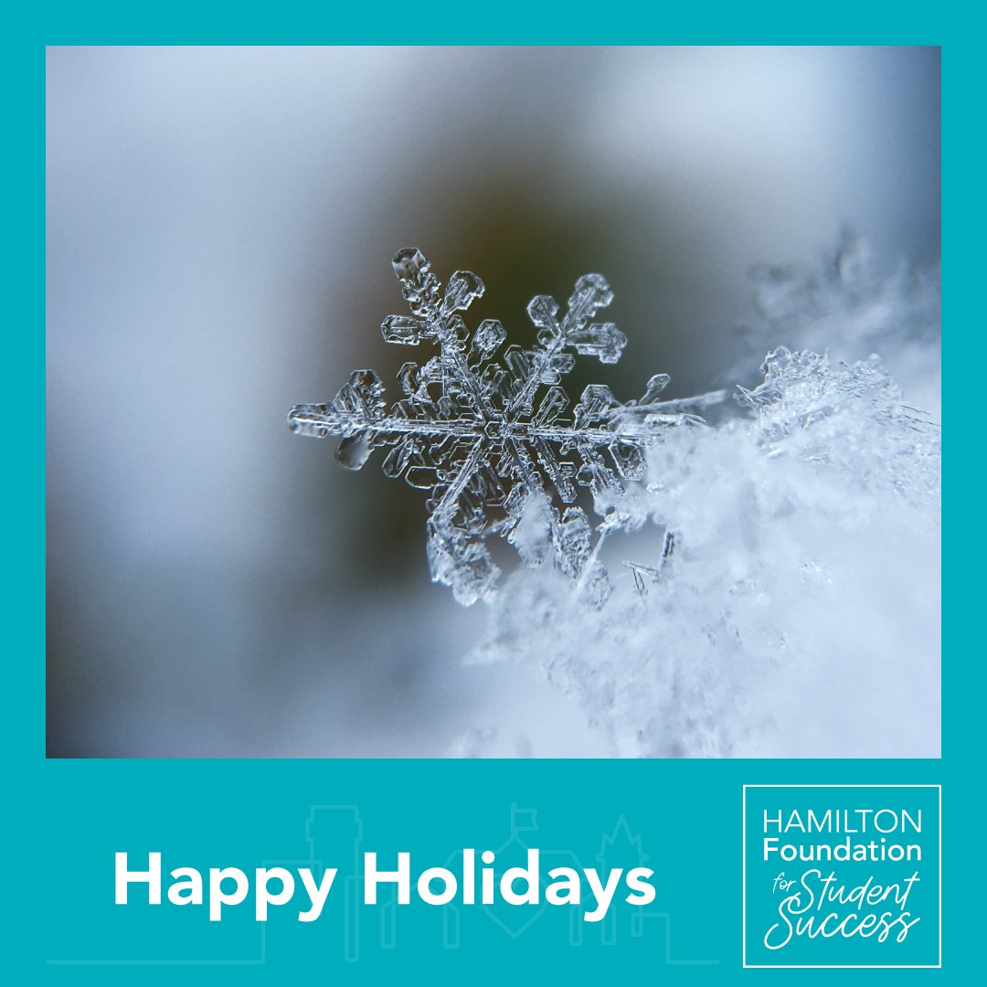 Hamilton Foundation for Student Success (@hamfdnss) on Twitter photo Season’s greetings from the Hamilton Foundation for Student Success! We hope you have a wonderful holiday spent with loved ones. 🎄☃️
As the year comes to a close, we wanted to thank you for your kindness & generosity in supporting our community. We couldn’t do it without you! Season’s greetings from the Hamilton Foundation for Student Success! We hope you have a wonderful holiday spent with loved ones. 🎄☃️
As the year comes to a close, we wanted to thank you for your kindness & generosity in supporting our community. We couldn’t do it without you!