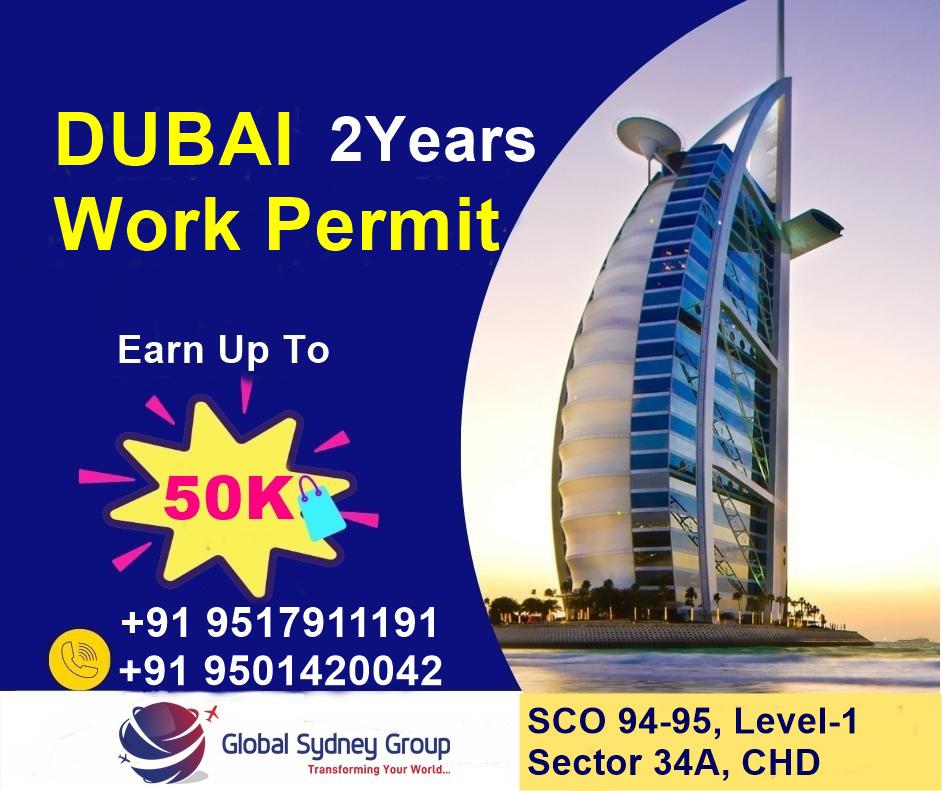 Dubai 2 Years Work Permit
Earn Up To 50k
Contact : 95179-11191 | 95014-20042
Visit Website : globalsydneygroup.com
#GlobalSydneyGroup #DubaiWorkVisa #IELTSCoachinginChandigarh #PTECoachinginChandigarh #IELTS #PTE