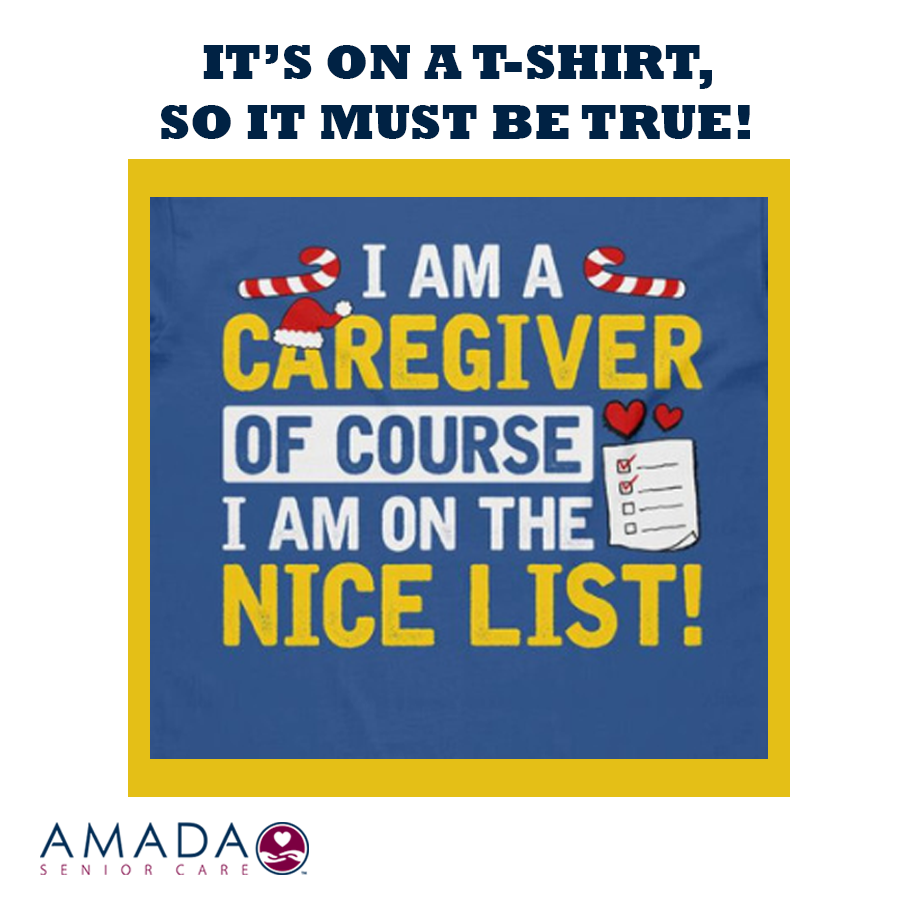 When it comes to Amada caregivers, just sayin'! #amadaseniorcare #bestcaregivers #nicelist