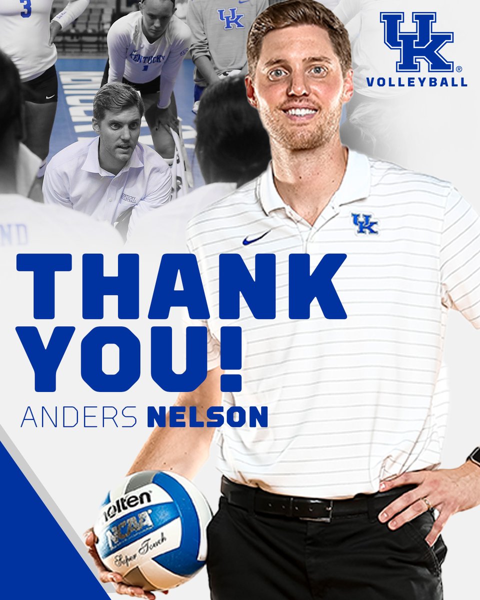 The new head coach of <a href="/VandyVolleyball/">Vanderbilt Volleyball</a> is <a href="/VBDers/">Anders Nelson</a>! 

The words thank you don't even begin to describe what you've meant to our program.

See you on the court soon!

#ThankYouAnders x #WeAreUK