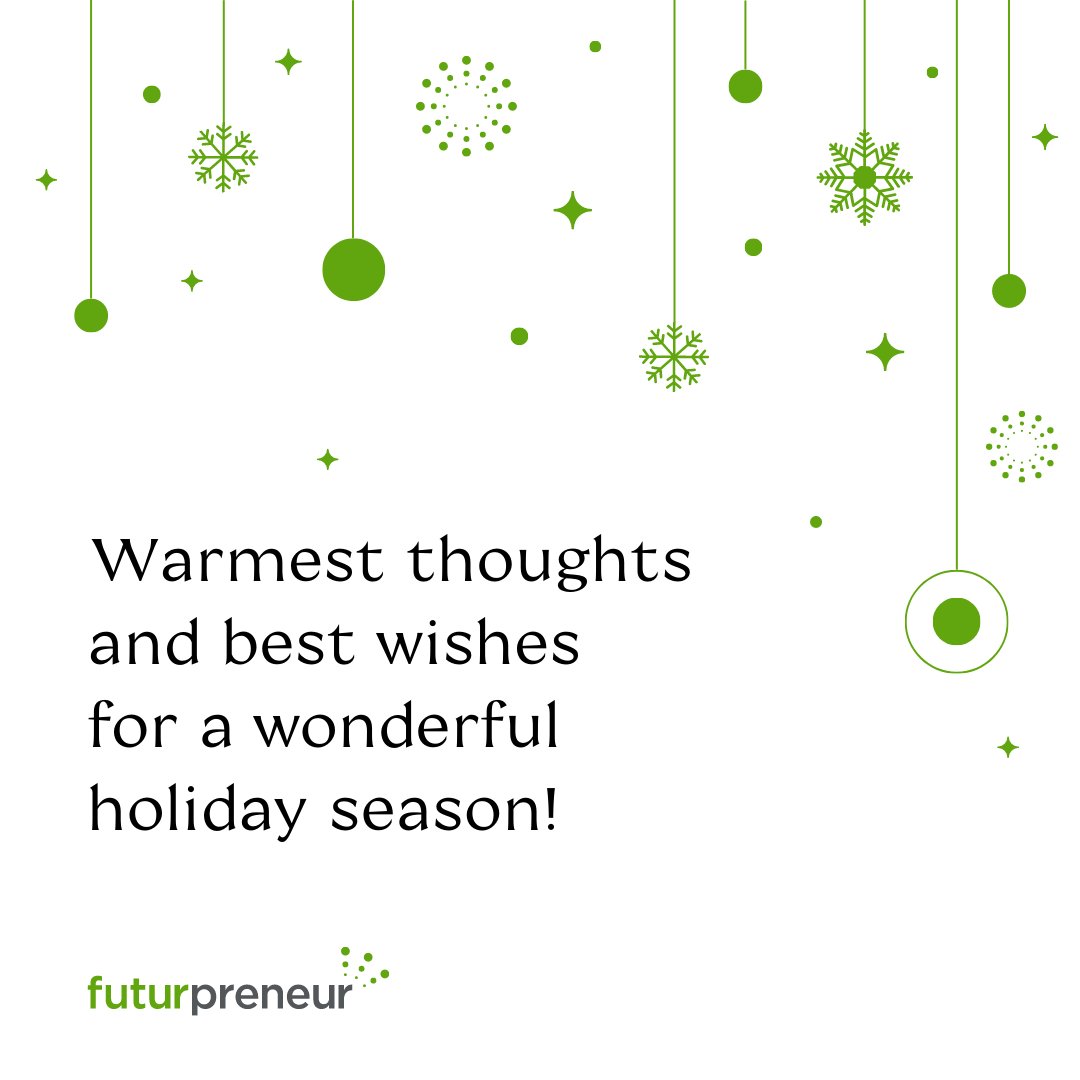 Wishing our young entrepreneurs, mentors, team members, and partners a safe and restful time of the year! We are proud of our continuously growing community and what we've all accomplished together! ☃️ Still looking for your holiday gifts? Visit bit.ly/3rb2K1J