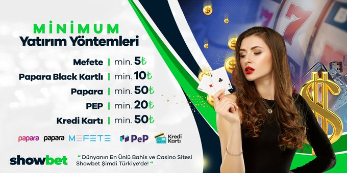 ✨SHOWBET Hızlı ve Güvenilir Finansal İşlemler

🤏Minimum Yatırım Yöntemleri 

🔹MEFETE
🔸Papara Black Kart
🔹Papara
🔸PEP
🔹Kredi Kartı

💚TIKLA KAZANMAYA BAŞLA bit.ly/SHOWBET