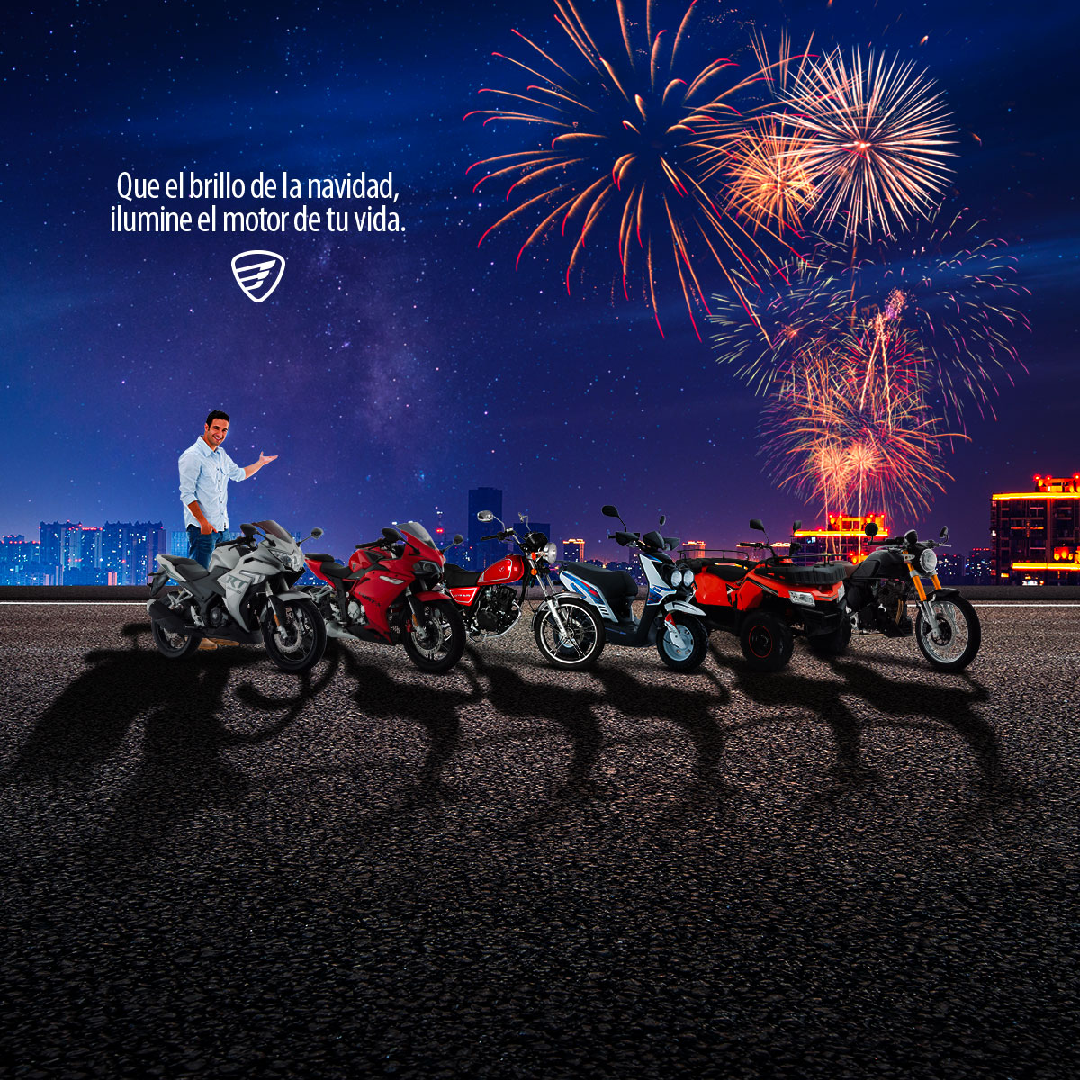 ✨Porque esta Navidad ilumine el motor de tu vida.✨🏍🛵🎄 Desde ya te deseamos unas ¡𝑭𝒆𝒍𝒊𝒄𝒆𝒔 𝑭𝒊𝒆𝒔𝒕𝒂𝒔!