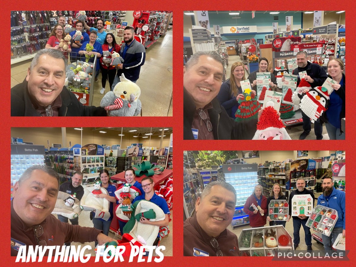 Great visits w/ our W &amp; Central Chicago districts, great job holiday merchandise🎄. Plenty of Christmas toys, beds, treats available, come shop 🐶 🐈. Appreciate the servant leadership Bill Hockman, Jacob Jackson &amp; Andrea Caldwell. #Finish2022Strong#AnythingForPets#LifeAtPetSmart