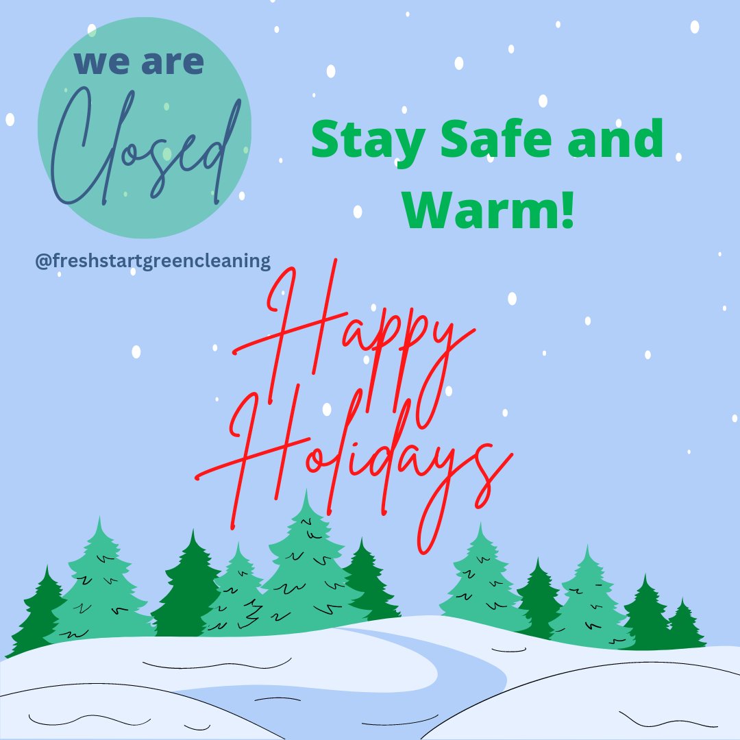 #closedforsnow #closedfortheholidays #snowday #niagararegion #cleaning