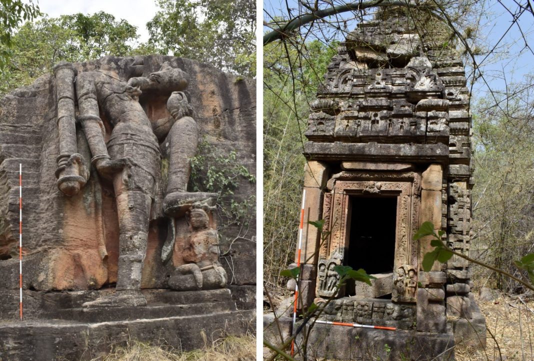 NirajRai3's tweet photo. One of 10 biggest discovery of the year 2022-  At Bandhavgarh, MP, The Archaeological Survey of India (ASI) has uncovered lost temples, Buddhist structures, 26 caves, temples, 2 monasteries, 2 votive stupas and 46 sculptures which date to the 2nd century BC to the 5th century AD. https://t.co/DDCEtnBdkL