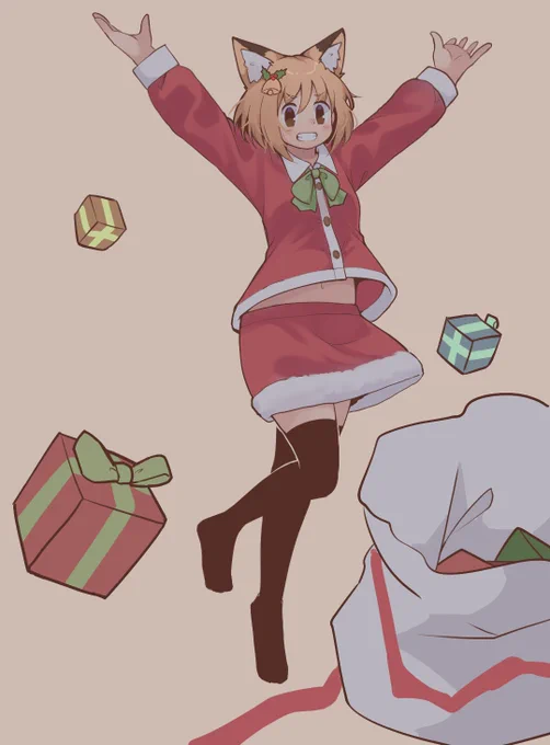 クリスマスここちゃん#毎日お絵かき練習共有 
