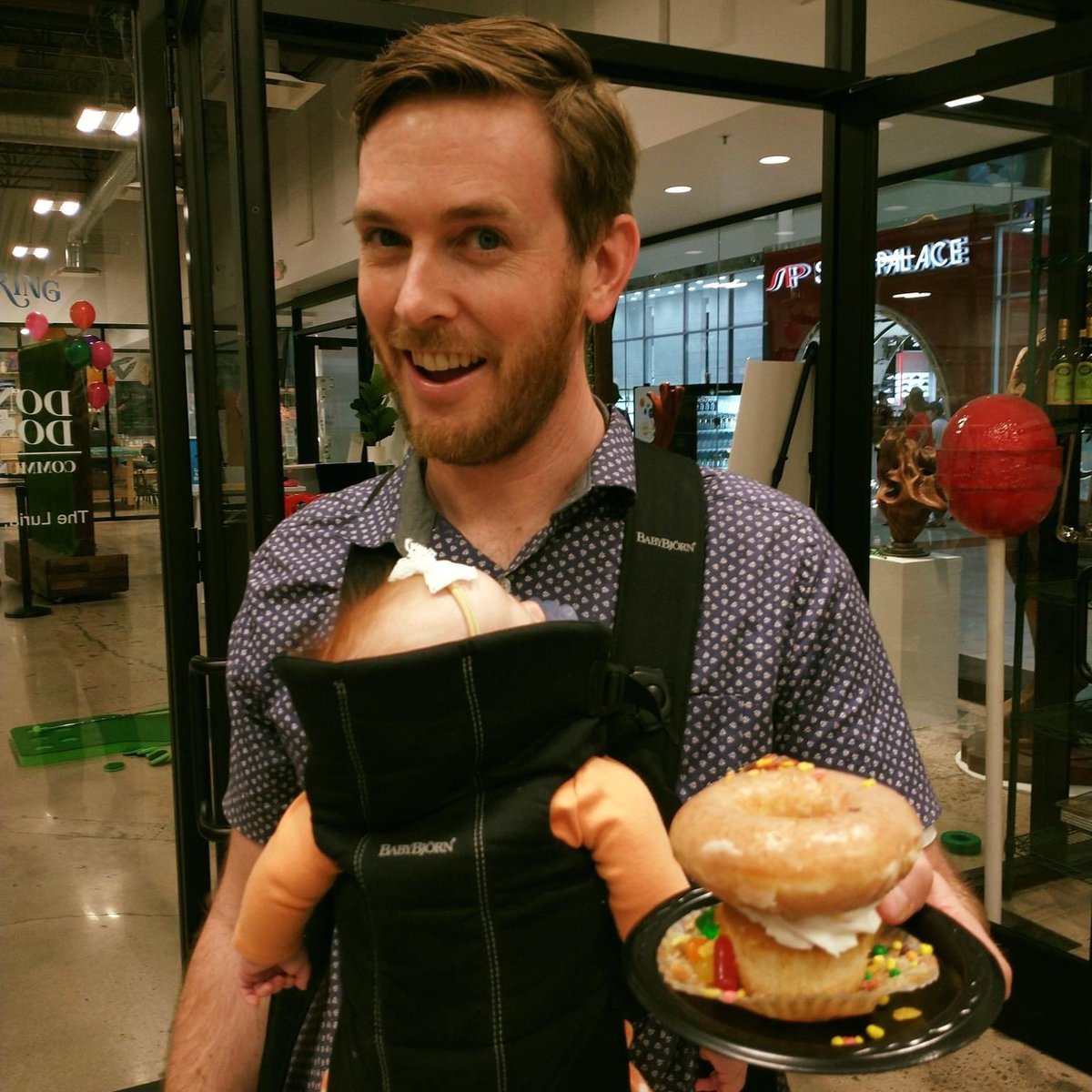 TKMA prez Matt Rolland gets into the holiday spirit at <a href="/artsAZ/">SAACA</a>’s CATALYST! We hope that you, too, have a donut-on-cupcake kind of holiday season. 🎄