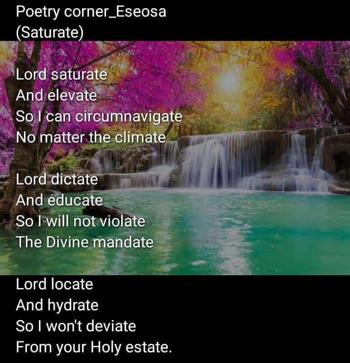 #weekendpoem #Saturate