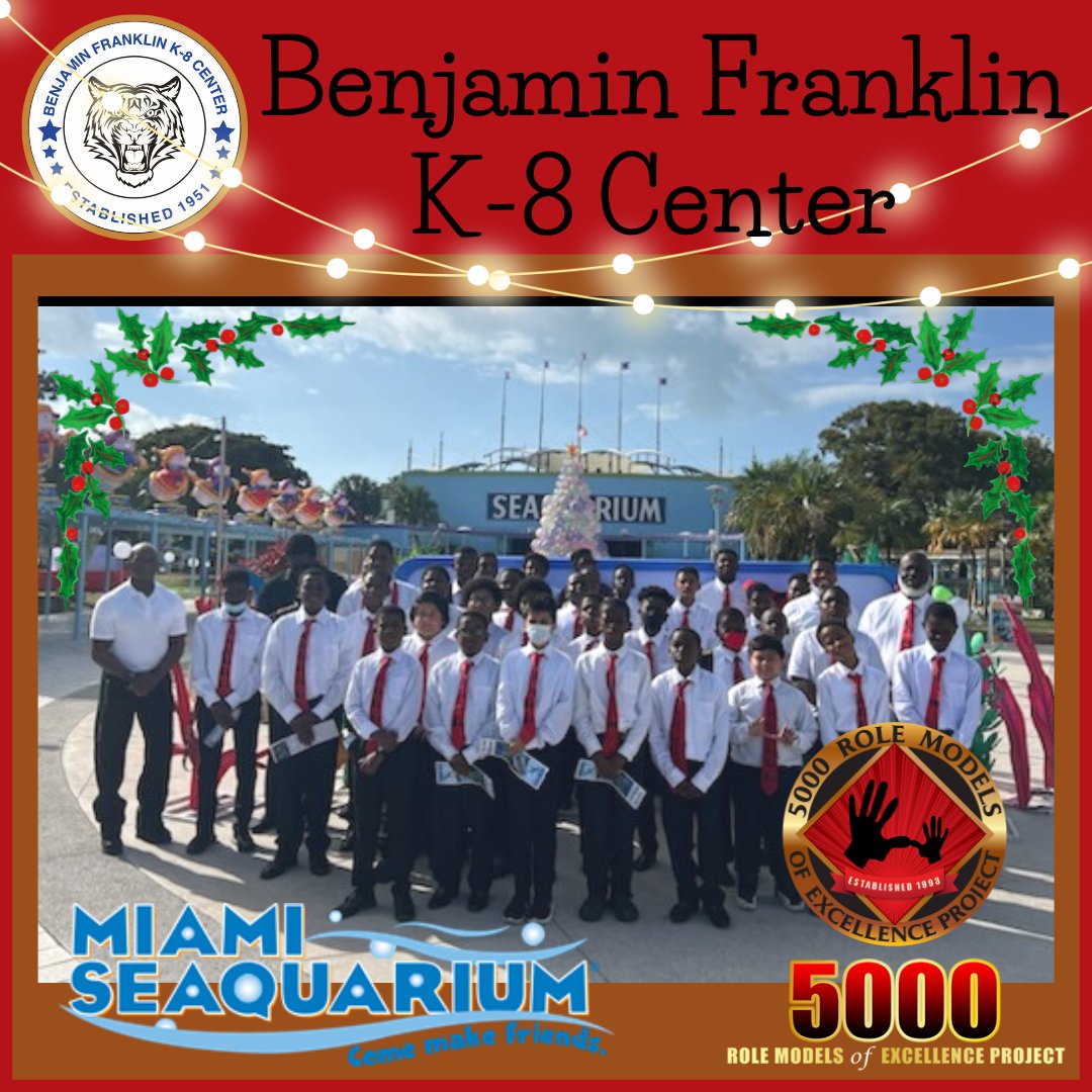 benfranklink8's tweet photo. 5000 ROLE MODELS OF EXCELLENCE PROJECT SUMMIT 2022
Our BFK8 Tiger Role Models visited the @MiamiSeaquarium to participate in the @5000RoleModels Summit.
#5000rolemodelsofexcellenceproject
#5000rolemodelsofexcellence
@SuptDotres @MDCPS @MDCPSCentral @RepWilson
@benfranklink8 https://t.co/CqgVqel7rY