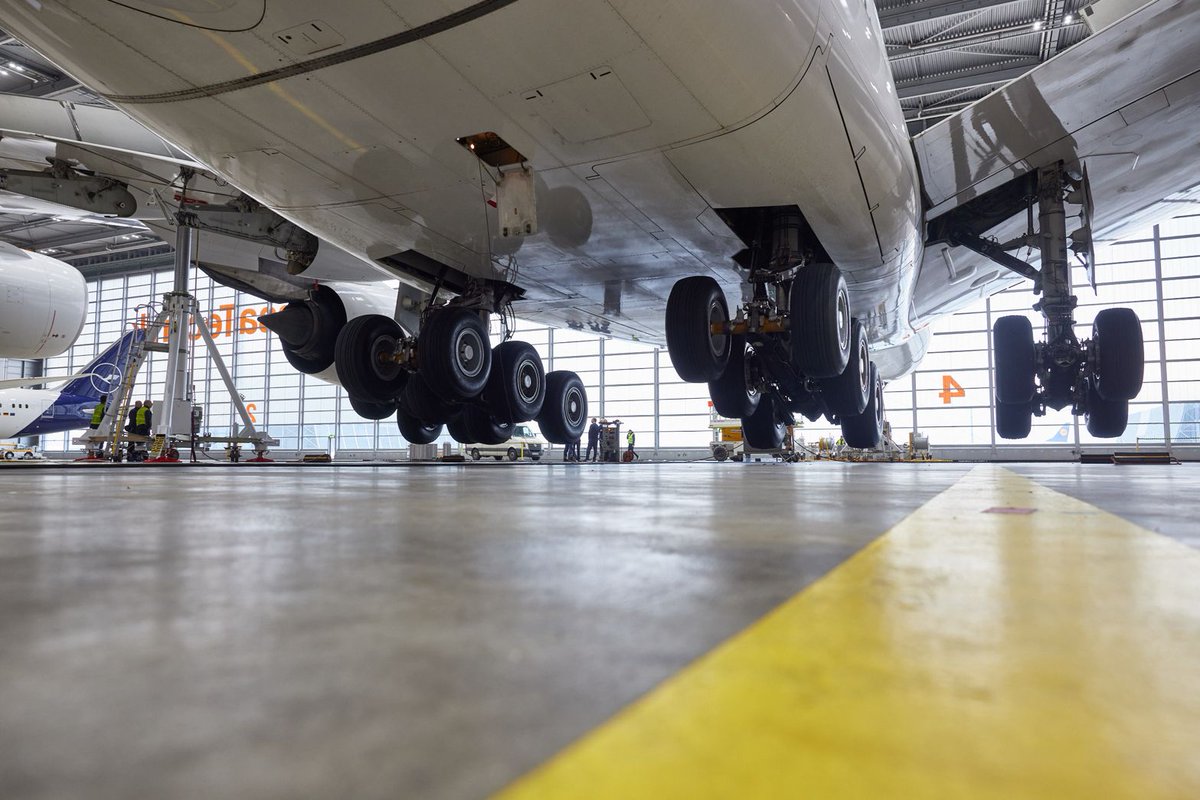 SpaethFlies's tweet photo. Gear swing done successfully this week by first reactivated @lufthansa #A380 D-AIMK in FRA! Soon off for more heavy maintenance to @LHTechnik #Manila credit Jens Ritter/LH #avgeek https://t.co/Y5Gyt35hy5