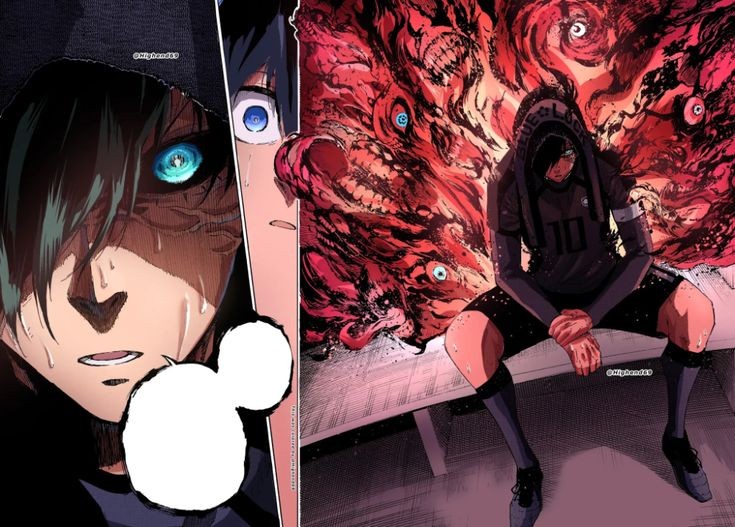 MaruD1ts's tweet photo. A arte do mangá de Blue Lock é outro nível https://t.co/WwLBwhIbnX