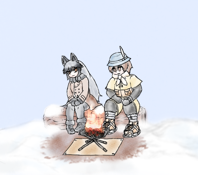 ギンギツネ(けものフレンズ) 「wip 」|しがらみ箱のイラスト