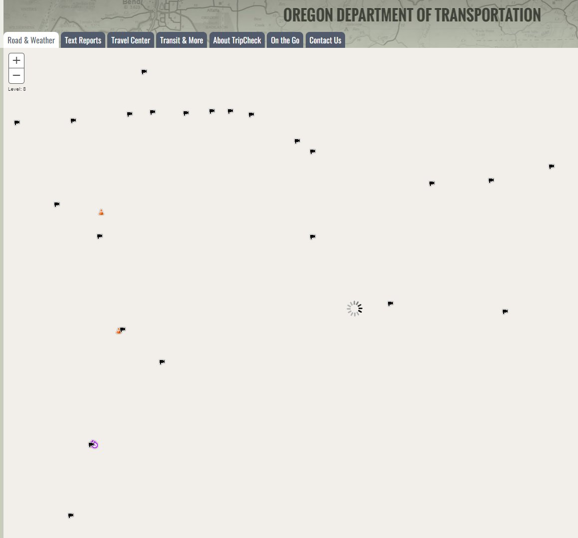 xplorn's tweet photo. Glad all those excess tax dollars over the past few years have been wisely put to use, just when we could use decent road info.  Thanks, ODOT. https://t.co/D5jiG9gzUL