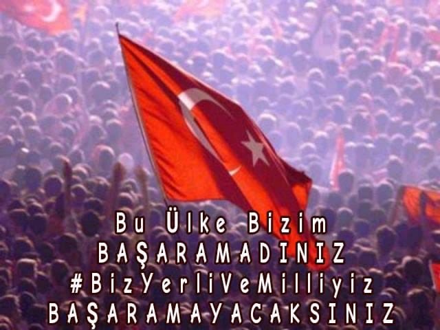 BAŞARAMAYACAKSINIZ Bu Ülke Bizim Abidik gubidik işlerle bu ülkeyi meşgul etmeyin bay Kemal .. BAŞARAMADINIZ #BizYerliVeMilliyiz