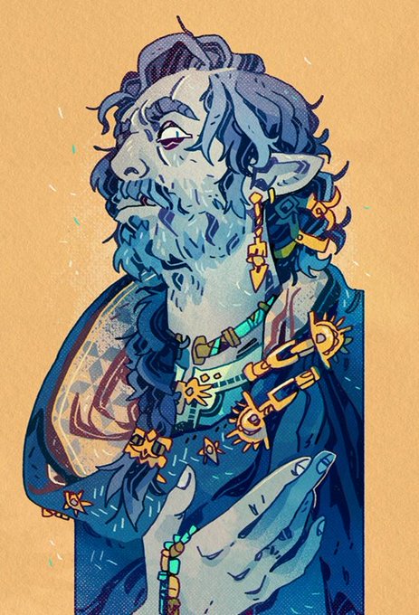 Here is Círdan the shipwright.(I know that translates his name to shipwright the shipwright) Master of the grey havens and soon to be patron to a group I'm running the one ring rpg for. #LOTR 