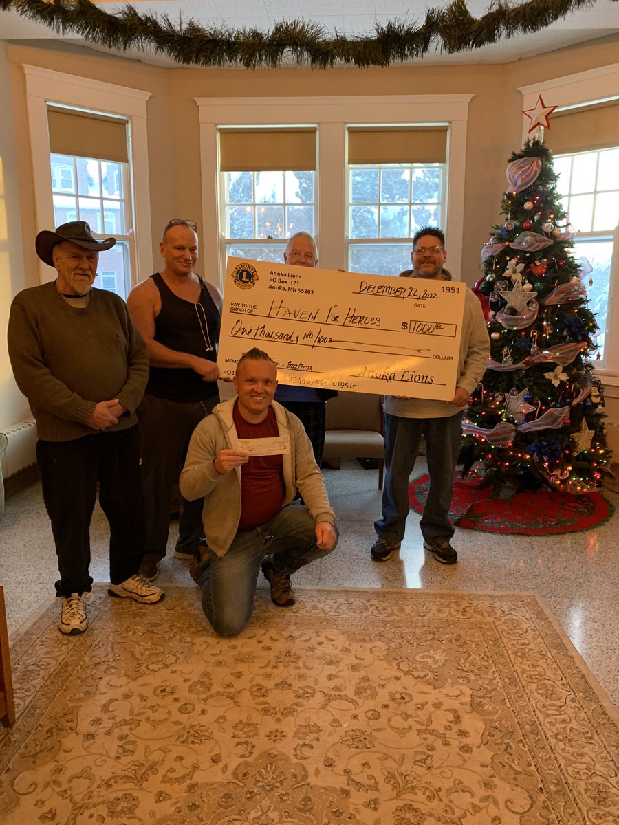anokalions1's tweet photo. The Anoka Lions are proud to support Haven For Heroes! The Anoka Lions believe that continued support of our Veterans is an important role in our community. 
#havenforheroes #cityofanoka #supportourveterans
#anokalionsgiving https://t.co/18QIXIpN6X