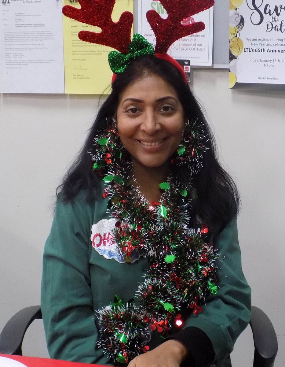 ltlcanada's tweet photo. Congratulations, Doris! The winner of our ugly Christmas sweater contest.
On behalf of the LTL team, we wish you and yours the warmest of greetings this season, and health, happiness, and prosperity in the New Year! See you in 2023 #happyholidays #linelife #UglyChristmasSweater https://t.co/t7cBHBvoLj