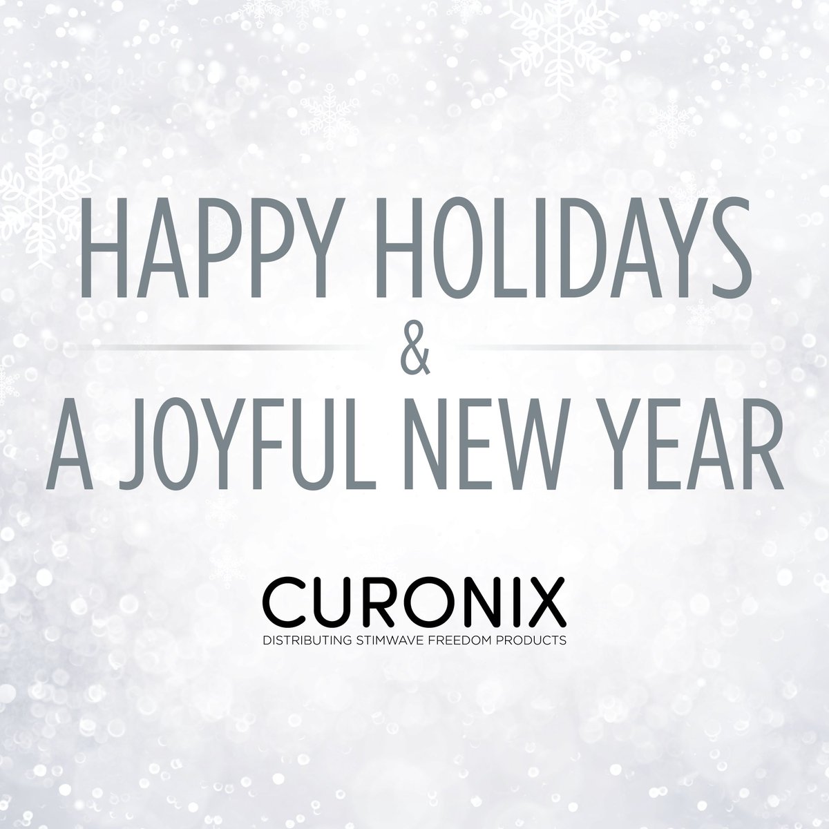 From everyone at Curonix, we wish you all a wonderful Holiday Season and a joyful New Year with the ones you love! #HappyHolidays