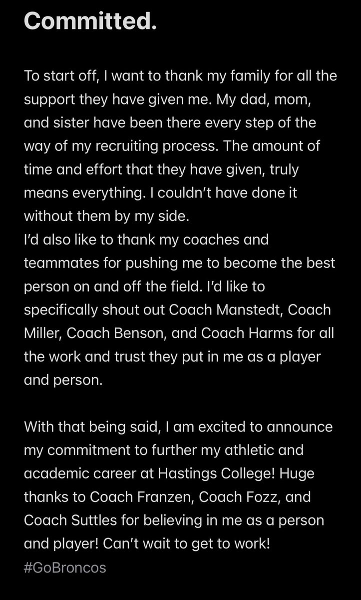 Committed! 🔴⚪️ #GoBroncos
<a href="/CoachFranzen/">Matt Franzen</a> <a href="/Coachfozz/">Kenneth m fasnacht</a> @godalwayzfam1st @HCBroncoFball 
<a href="/WaverlyFootbal1/">Waverly Football</a>