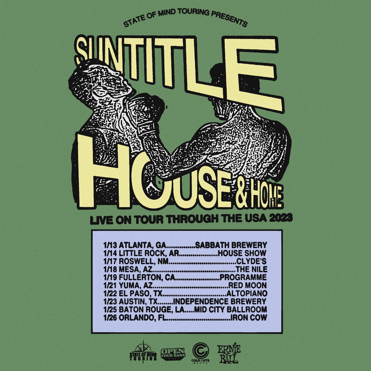 SuntitleBand's tweet photo. Catch us across the states next year with our besties in @HouseandHomeRVA 

Flier done by spearhead visuals https://t.co/saC2wHfmBn
