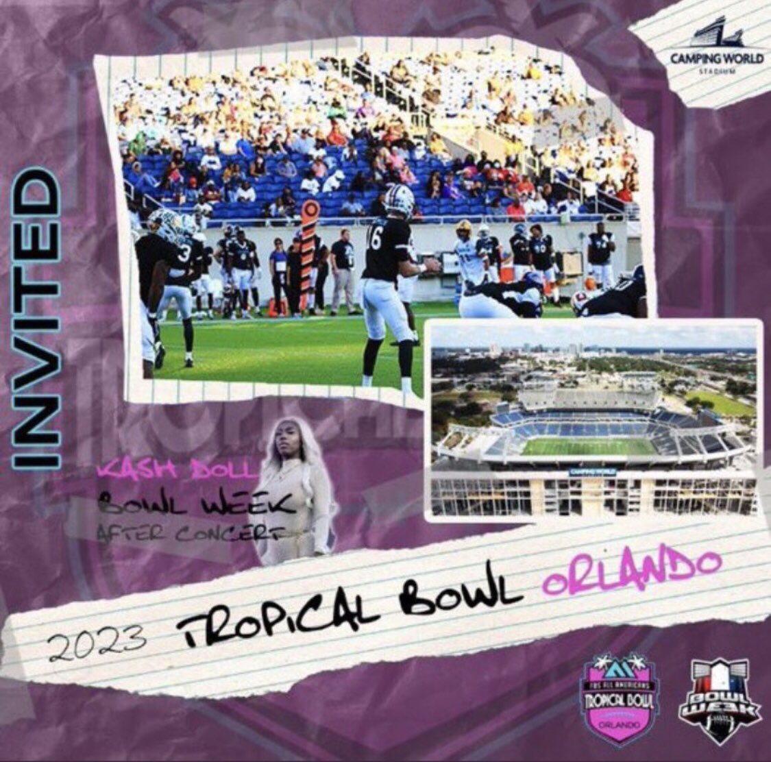 Ty_Roberts10's tweet photo. Blessed to have received and accepted an invitation to play in the FBS Tropical Bowl. Thank you @TropicalBowlUSA See you in Orlando! https://t.co/u1frFIPnz5