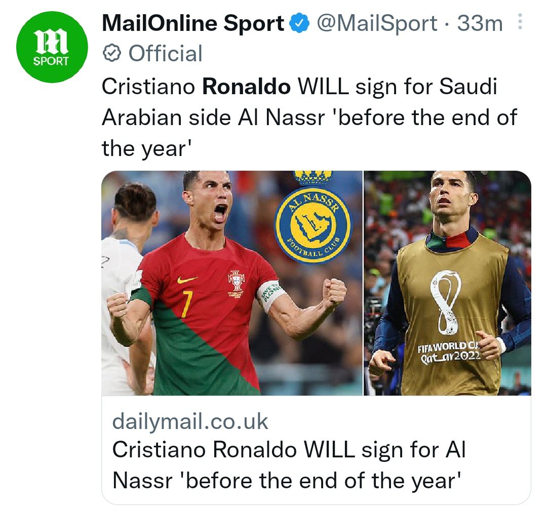 Bruno75796580's tweet photo. @Harbeymcbenzy @FrankKhalidUK Zlatan is 41 now and still playing in Europe while Ronaldo is on his way to Saudi Arabia soon cos no European clun wants a finshed players 😃😂 https://t.co/JdGZ5Xb8zW