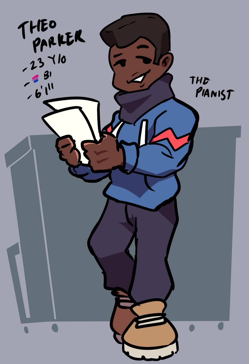 blkposotd's tweet photo. The black character of the day is Theo Parker !! (He/Him) He’s from Big Swingin' Sister! https://t.co/3EZxAV8d7n