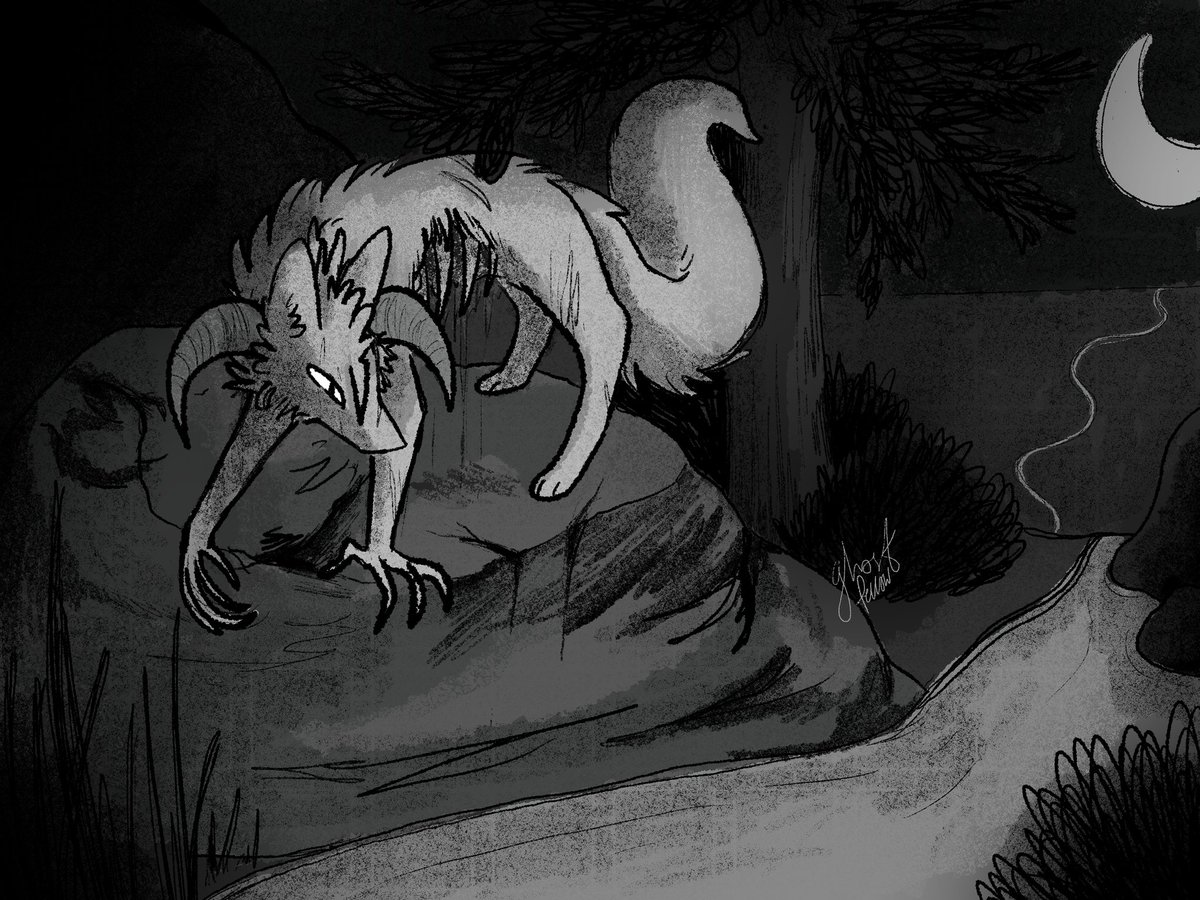ghostfellow's tweet photo. Art redraw of an edgy gore wolf I made when I was 13! https://t.co/uSfqLWe2aK