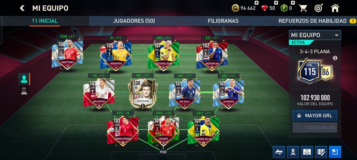 Me ha dado la neura y he cambiado la formación