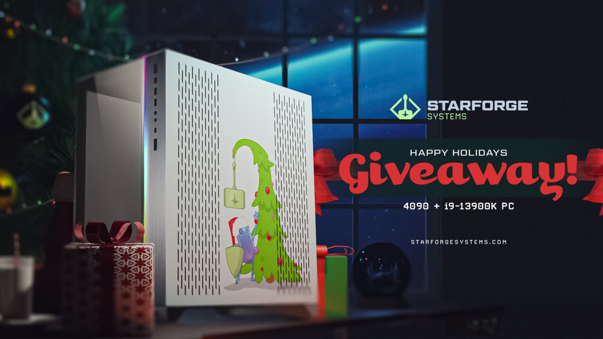 Day 23 of 25 days of Vast christmas giveaways!🎅 We're super excited to announce this $4,399 RTX 4090 Gaming PC giveaway with @StarforgePCs. To enter, perform these tasks via the link below: ❄️ RT + Like ☃️ Follow @StarforgePCs & @VastGG Enter Here: vast.link/Starforge-Holi…