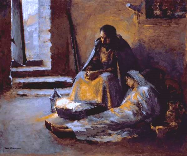 catholic_social's tweet photo. “It is no use to say that we are born 2000 years too late to give room to Christ. Nor will those who live at the end of the world have been born too late. Christ is always with us, always asking for room in our hearts." — Dorothy Day

Julius Garibaldi Melchers, "Nativity" (1891). https://t.co/Okvdt0kvaW
