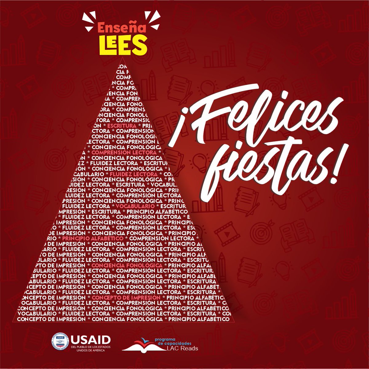Les deseamos que pasen un gran momento junto a sus familias. Que no falten los sueños, las risas, los anhelos y la lectura. 😊😊

¡Felices Fiestas!