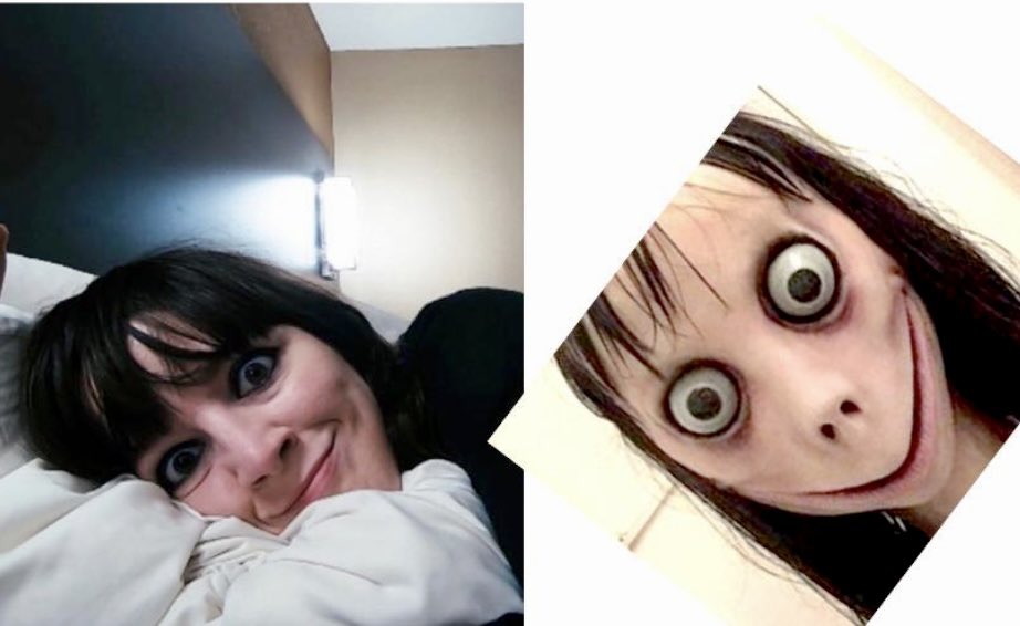 HorrorLovesBeth's tweet photo. 3 people this week have compared my looks in our horror short to Momo. One person even made this comparison. It means a lot to me everyone! 🥹🤪😈 #horrorshorts #horrorcommunity #horrorfan #horroractor https://t.co/0ygjFVfje9