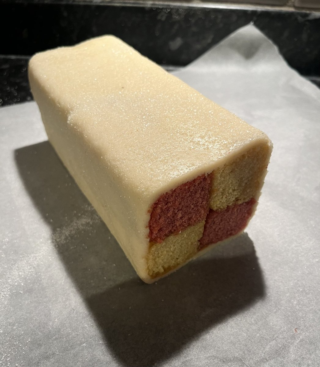 Nothing says Christmas more then a big Battenberg cake!  #loveparkrun #cakecake