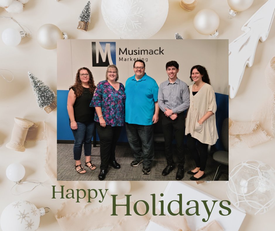 Wishing you all a wonderful holiday season!

- The Musimack Marketing Team