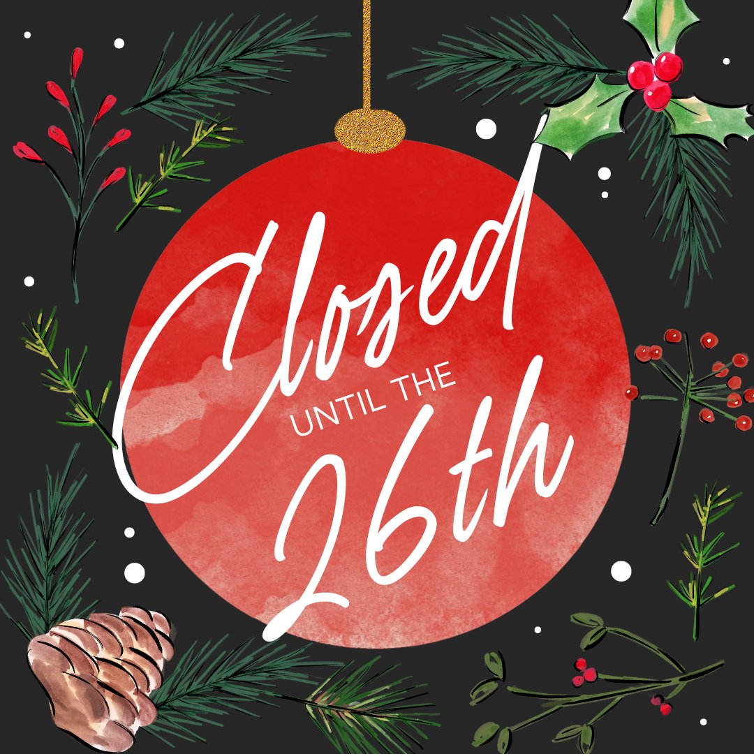 We are closing today at 3:00 p.m. for the holidays so that our team can spend it celebrating with their loved ones! We will reopen on Monday at 9:00 a.m. Thank you! 
#wecreatemomentsthatmatter #theleadershipcenter #meetingspace #catering #lodging #leadershipprograms