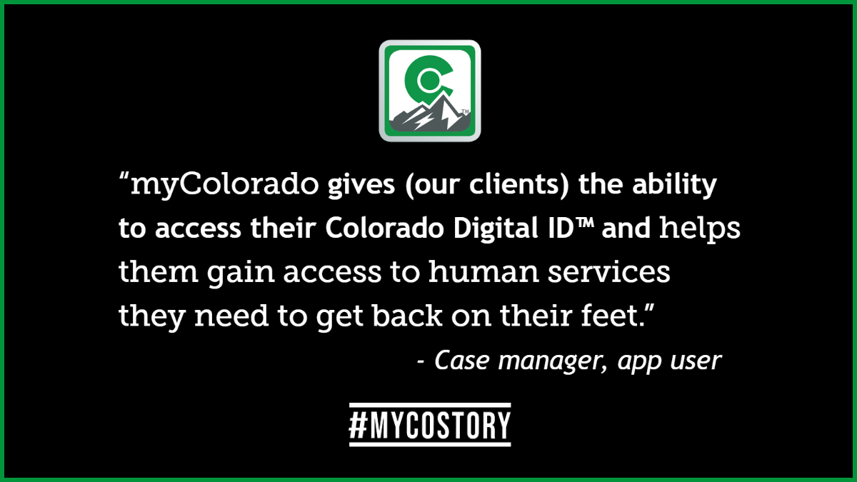 Thanks for sharing another heartwarming #myCOstory with us. See how #digitalgovernment works for you. Learn more at myColorado.gov.