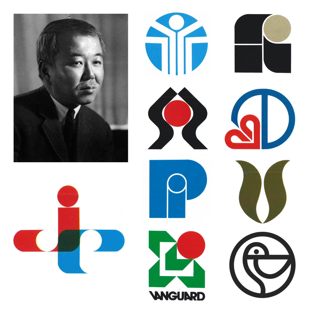 The logos of American designer S. Neil Fujita. Fujita was also responsible for the iconic book cover for Mario Puzo’s The Godfather.

Discover more American logos at logo-archive.org

#logo #branding #design #graphicdesign